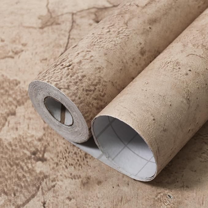 Dark Gray Concrete Wallpaper 23.6in X 360in, Wall Paper Pull and Stick
