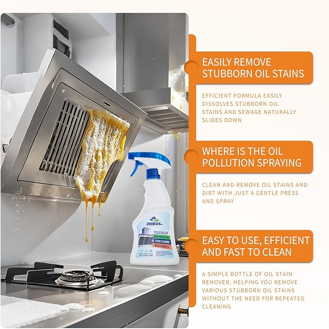 All Purpose Cleaner, Stain Remover Cleaning Spray, Kitchen Cleaner Spray, Multi-Purpose Cleaner Spray Removes grease, dirt and stains from bathrooms, floors and more! (3pcs)