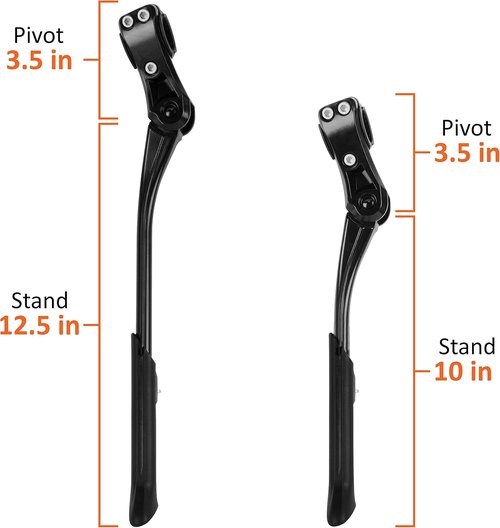 Adjustable BV Rear Bike Stand for 24"-28" Bikes - 8 Height Levels, Non-Slip Foot, Weather-Resistant Aluminum Alloy