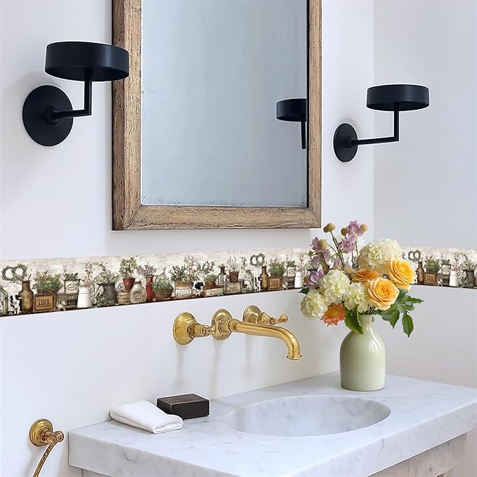 Farmhouse Peel and Stick Wallpaper Border