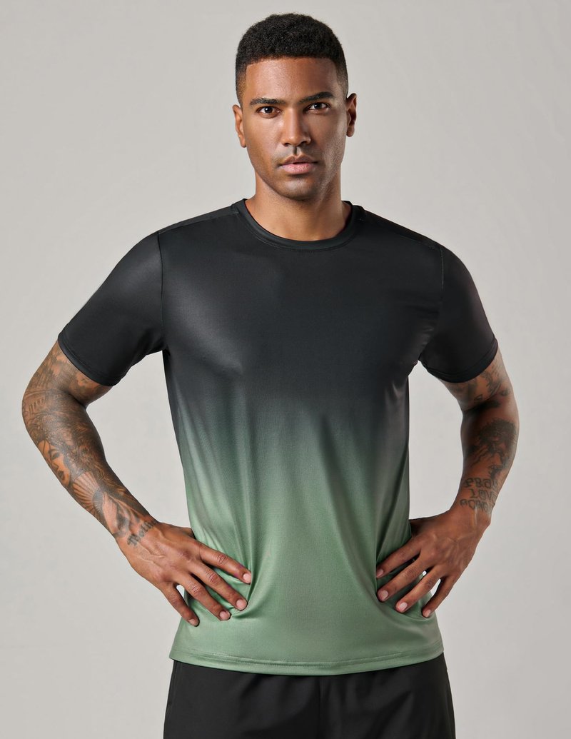 5 Pack Men’s Active Quick Dry Crew Neck T Shirts | Athletic Running Gym Workout Short Sleeve Tee Tops Bulk (Set 18, X-Large)