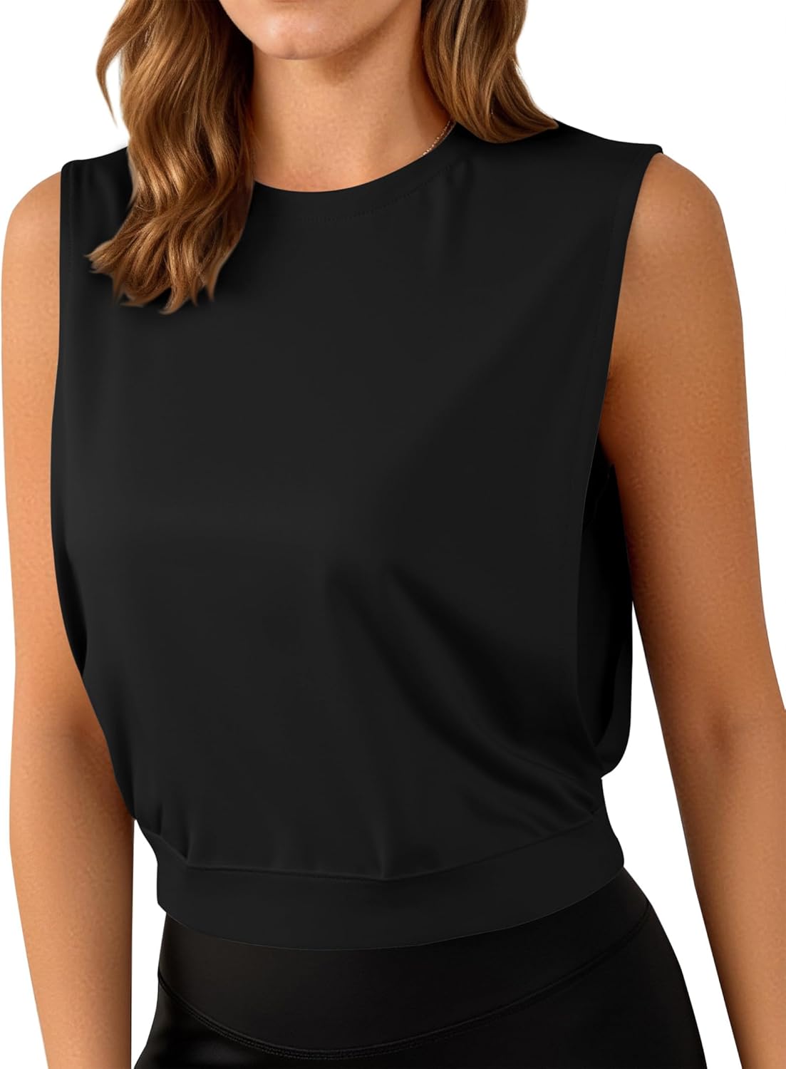 Remidoo Women's Sleeveless Crop Tank Top - Open Side Design for Gym Workouts | Athletic Shirt