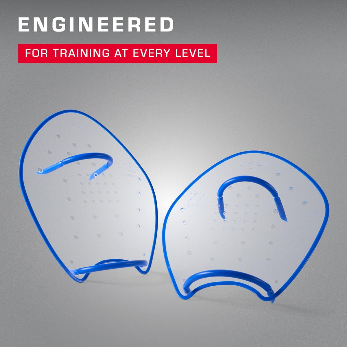 TYR Catalyst Stroke Swim Paddles - Durable Adult Training Fins for Strength & Technique Improvement
