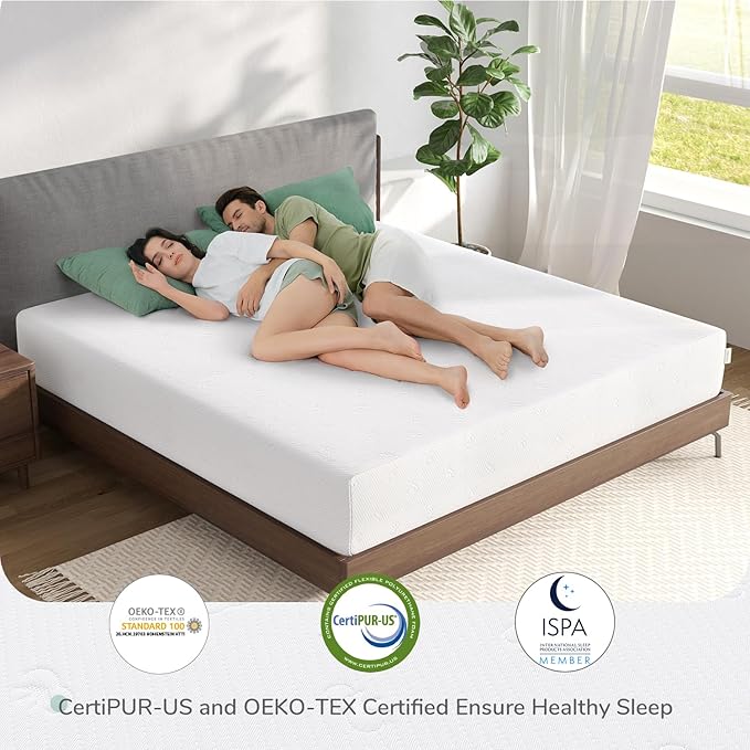 Novilla Full Size Mattress, 8 Inch Memory Foam Mattress Full for Pressure Relief & Comfort Sleep, Removable Washable Cover, CertiPUR-US Certified Full Mattresses in a Box, Medium Firm