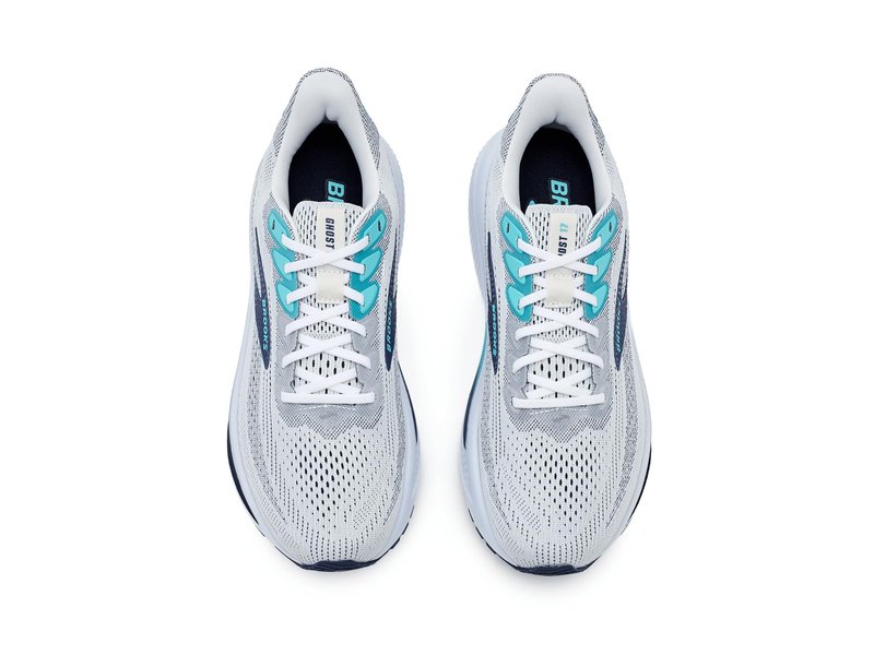 Brooks Men's Ghost 17 White/Beacon Blue/Ipanema 11.5 Medium