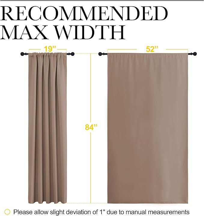 NICETOWN Room Darkening Curtains