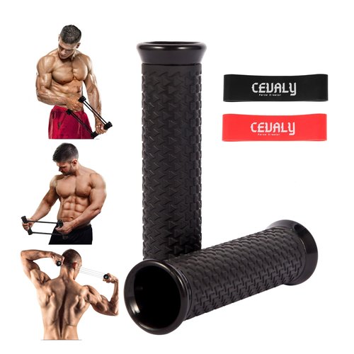 RipStick Workout Equipment Resistance and Strength Training for Shoulders, Back, Biceps (Black)