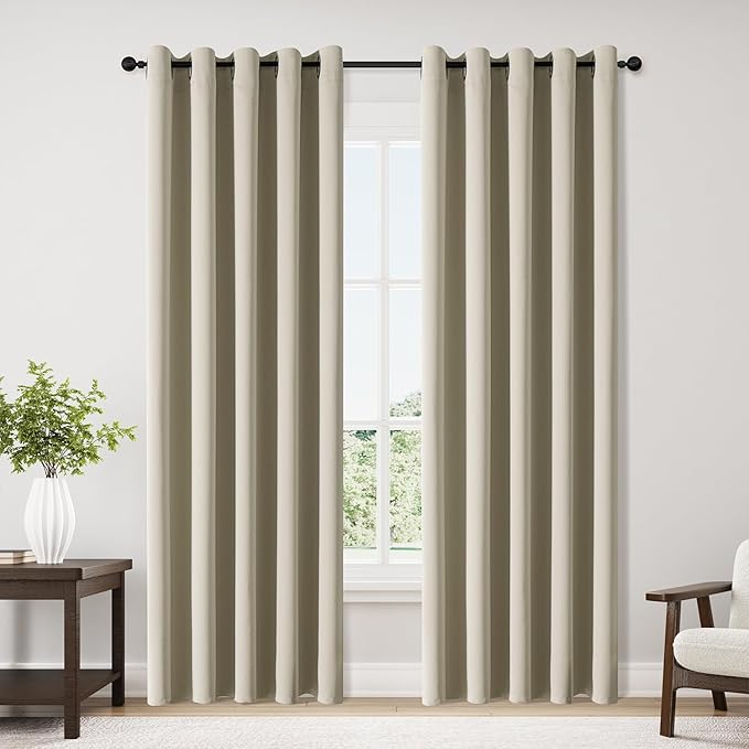 ChrisDowa Blackout Curtains 70 inches Wide