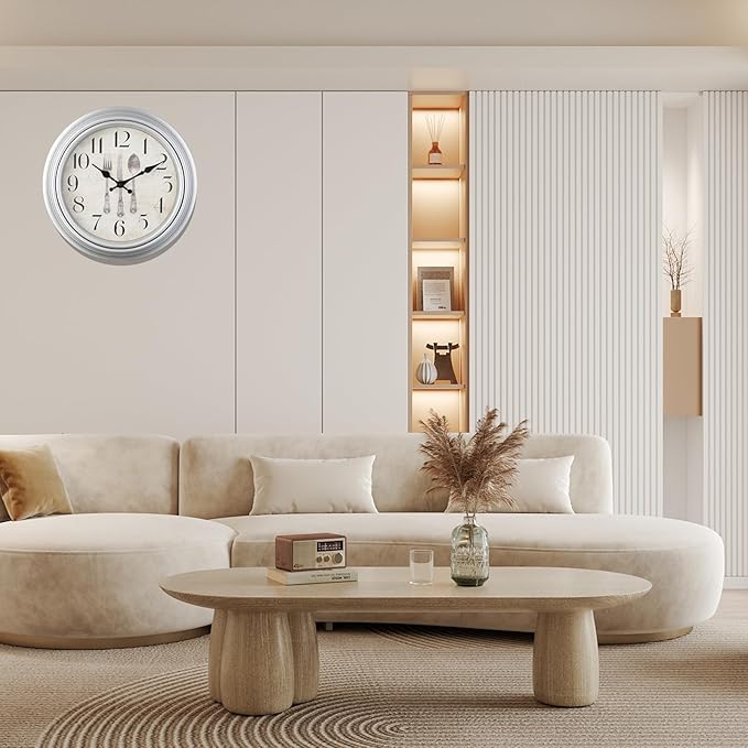 WOOPHEN Vintage Wall Clocks