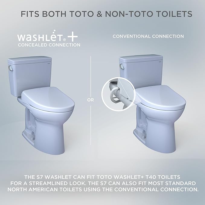 TOTO® WASHLET® S7A Electronic Bidet Toilet Seat with EWATER+® Bowl and Wand Cleaning, Auto Open and Close Contemporary Lid, Elongated, Sedona Beige - SW4736#12