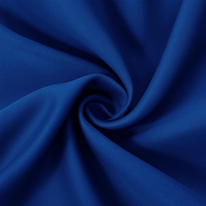 LEMOMO Blackout Curtains 52 x 84 inch/Royal Blue Curtains Set of 2