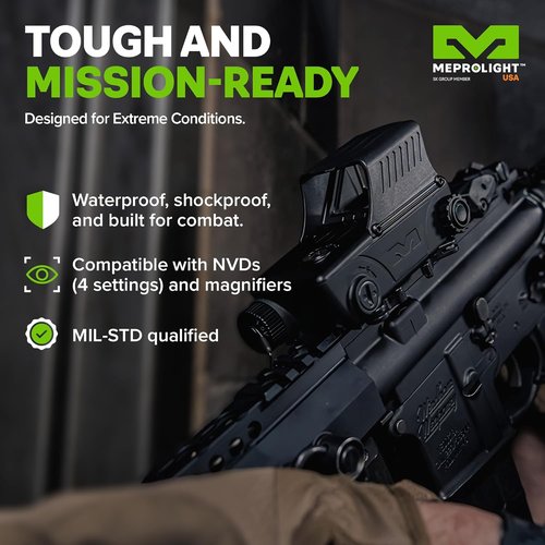 MEPROLIGHT® MEPRO RDS PRO V2 Mil-Spec Electro Optic Red Dot Sight