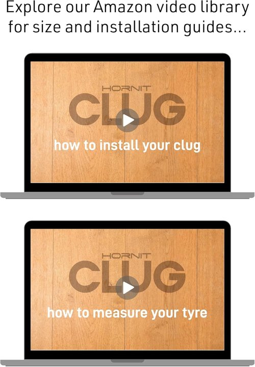 Hornit CLUG Bike Clip - Indoor & Outdoor Bicycle Storage Rack, 5 Sizes, Easy Install
