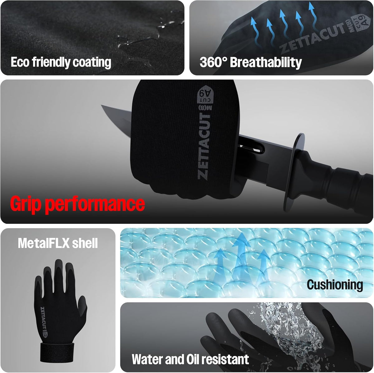 Premium Tactical Gloves - ANSI A7 Cut Resistant, Touchscreen Compatible, Anti-Slip Grip | Ideal for Shooting