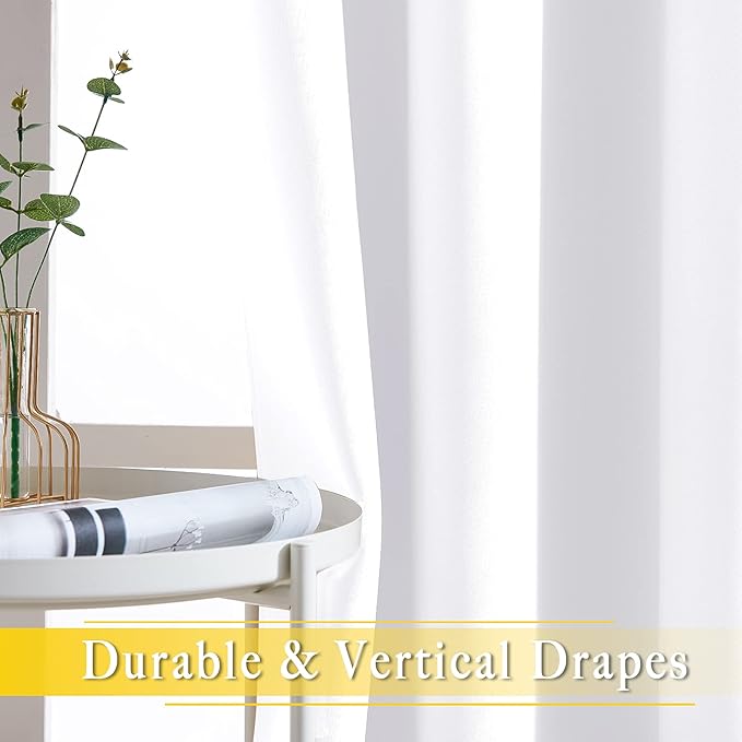 NICETOWN White Sliding Door Curtain