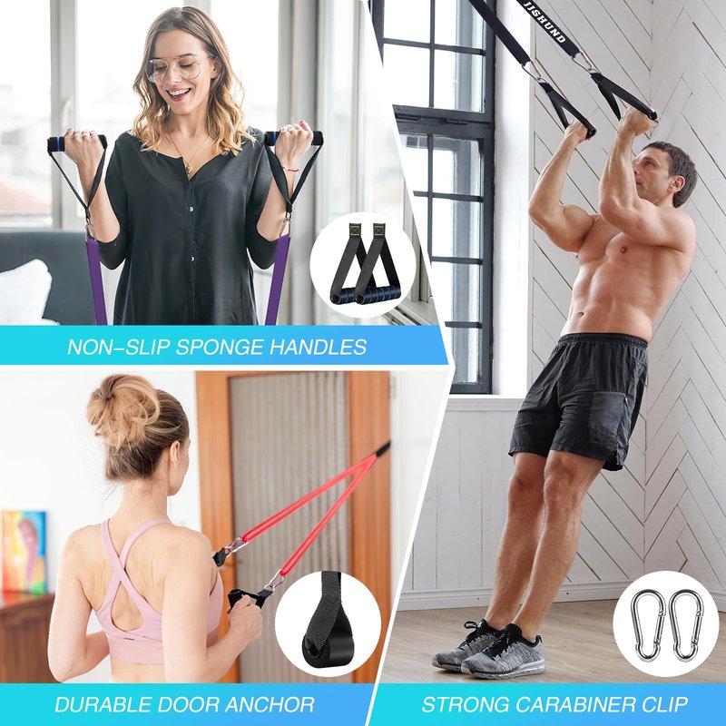 Resistance Bands, 5 Pcs Pull Up Assistance Bands Pull Up Bands Exercise Bands for Men Women, Workout Bands for Working Out, Muscle Strength Training, Body Stretching