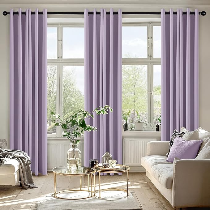 MIULEE Blackout Curtains for Bedroom Living Room 2 Panels, Thermal Insulated