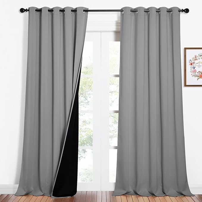 NICETOWN Total Shade Curtains and Draperies, Heavy-Duty Full Light Shading