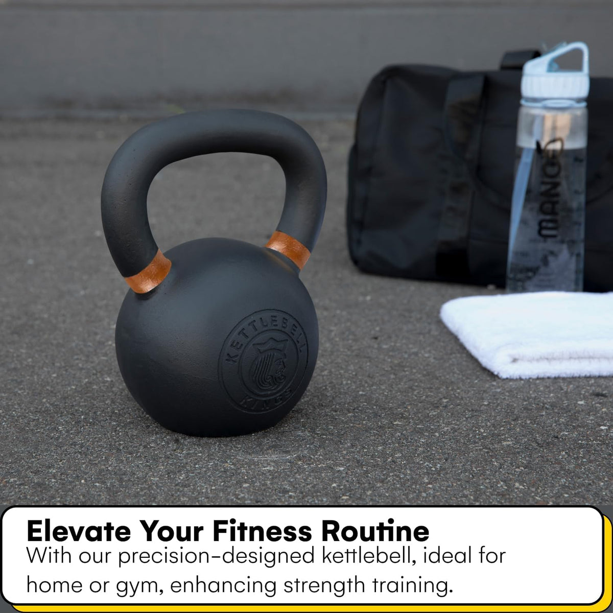 Powder Coated Kettlebells Set (9-97 lb) - Strength Training Weights for Home Gym