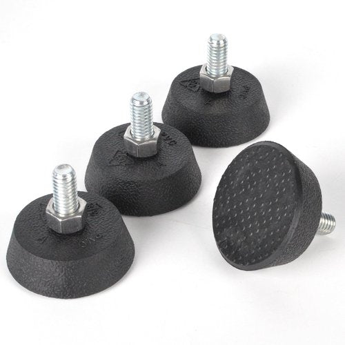 Anvpkun (4 Pack Upgrade 3/8" Spin Bike Foot Pads Compatible with Peloton Bike Replacement Parts Non-Slip Shock-Absorbing Leveling Feet with Sound-Proof Rubber for Exercise Bike Leveling