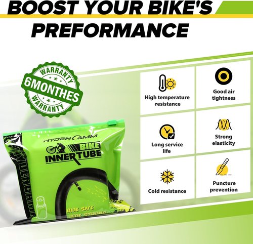 Bike Tube 2/4 Pack by [Brand Name] - 20/26x2.125 Inner Tubes with 35mm AV Schrader Valve & Tire Levers