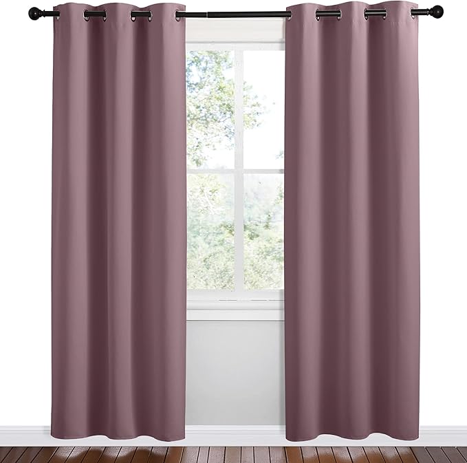 NICETOWN Dry Rose Room Darkening Curtains