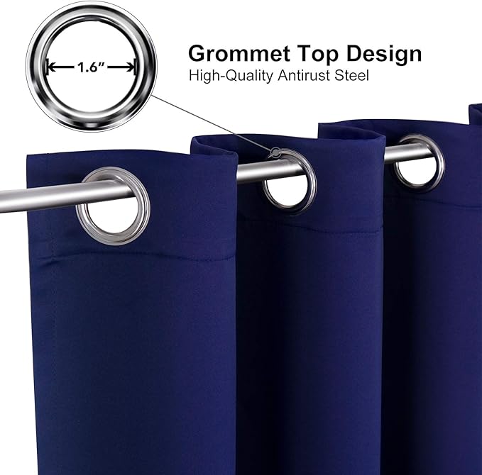 ChrisDowa Grommet Blackout Curtains