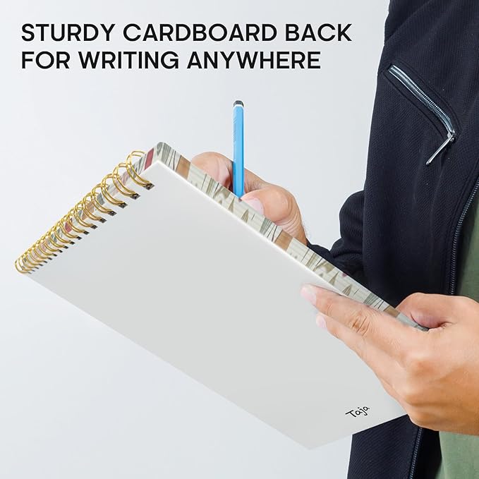 Taja To Do List Notepad - To Do List Notebook for Work with 52 Sheets, Undated Daily Planner Perfect for Daily Tasks and Goal Setting, Notepad Suitable for Office, Home & School - Cherry Orchard