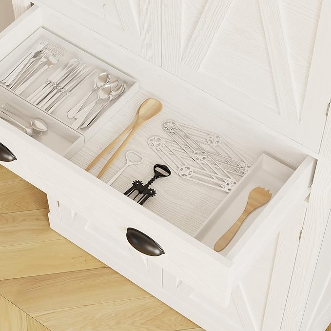 IRONCK Kitchen Pantry Storage Cabinet 72.6" H x 24" W,