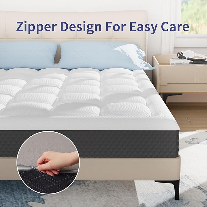 10 inch Full Size Memory Foam Mattress in a Box – Cooling Gel‑Infused Foam, Pressure‑Relief Comfort, Fiberglass-Free, CertiPUR‑US® Certified