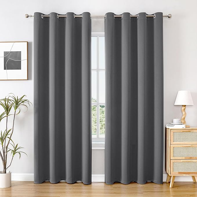 ChrisDowa Blackout Curtains 72 inches Long