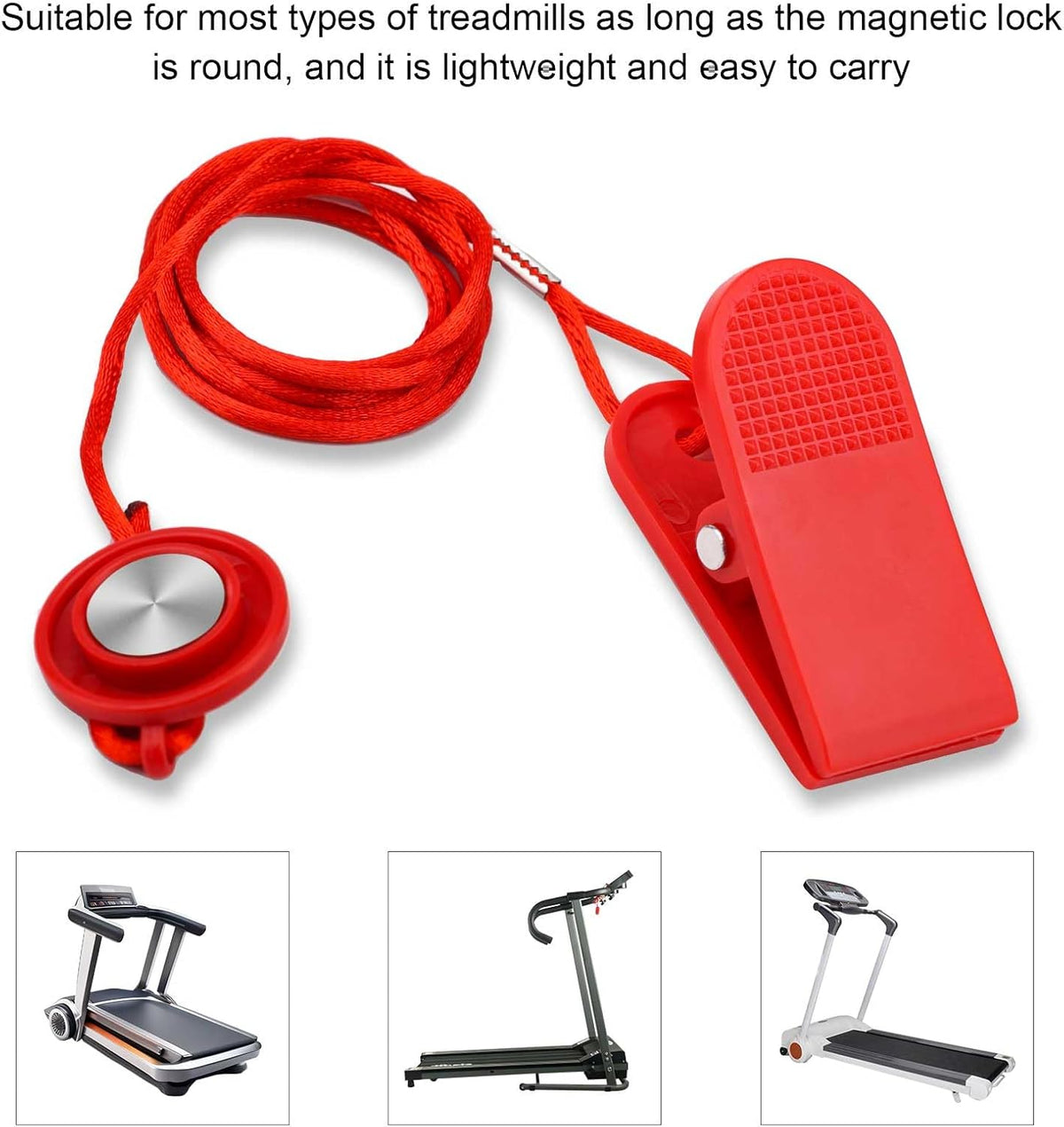 Universal Treadmill Safety Key - 2pcs Magnetic Replacement Switch for Emergency Stop | Compatible with Most Treadmills