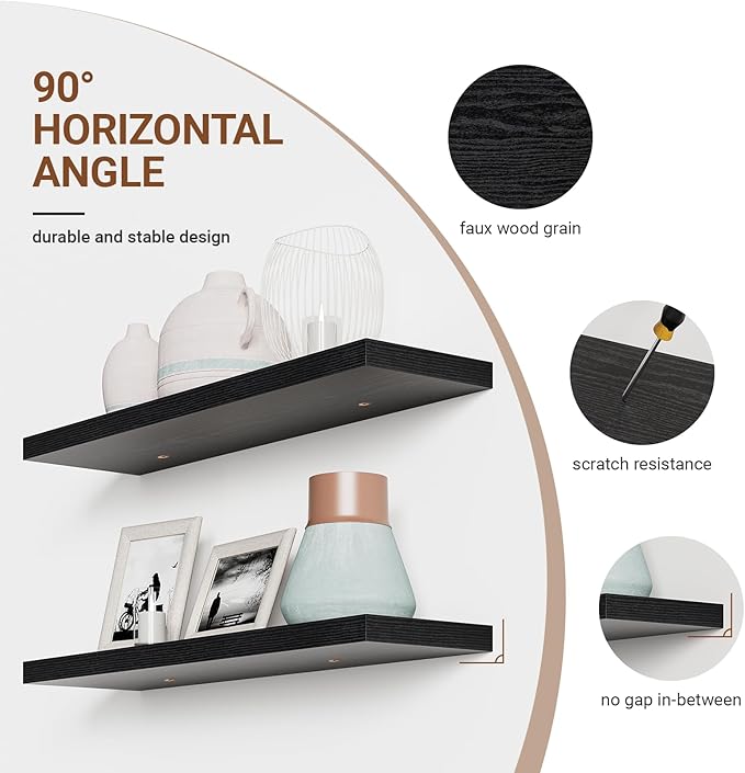 Heimlove 40 Inches Floating Shelves