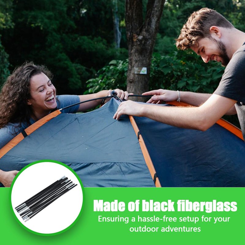 2PCSX 112" Tent Pole；Replacement Poles for Kids Tent,6mm Hiking and Camping Tarp，Suitable for All Kinds of Indoor and Outdoor Camping Tent