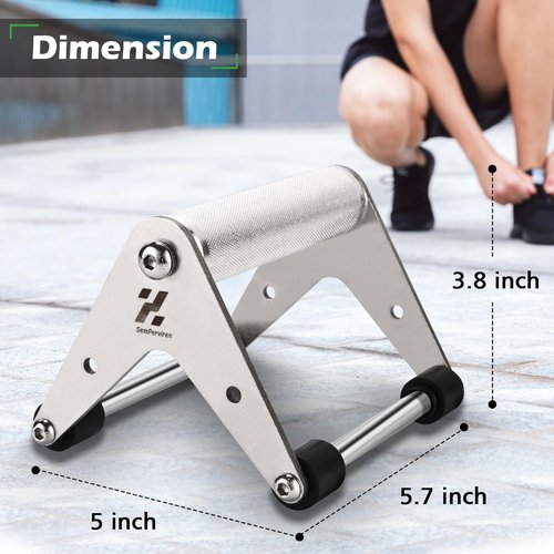 Push Up Stand, Pushup Handles for Strength Training, Heavy-duty Stainless Steel Push Up Bars Gym Exercise Equipment, Hold Up to 500lbs, 1 Pair