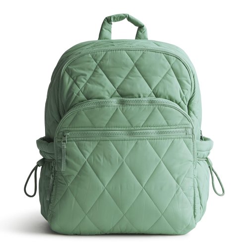 Vera Bradley Women's Featherweight Large Bancroft Backpack, Beryl Green, One Size