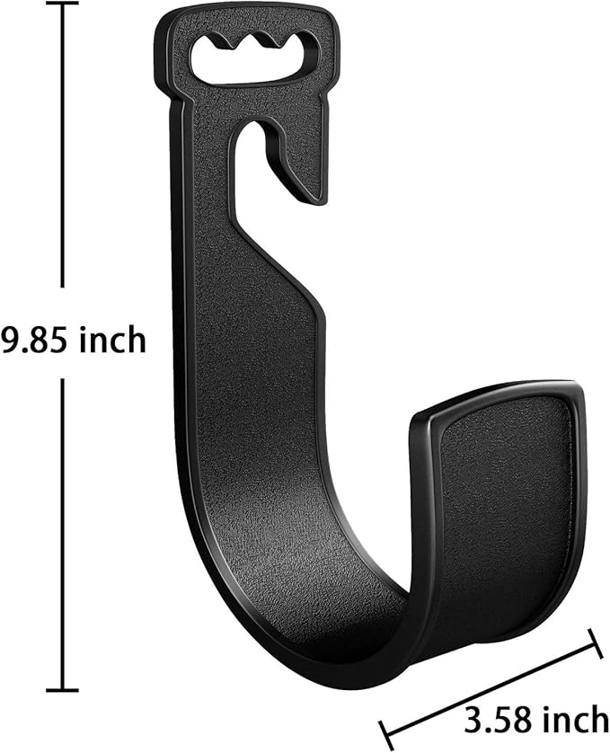 chic style 2 Pack Garden Hose Hanger Wall Mount Hose Holder Hook Fit to 25 50 75 100foot Hose (ABS Plastic, Black)
