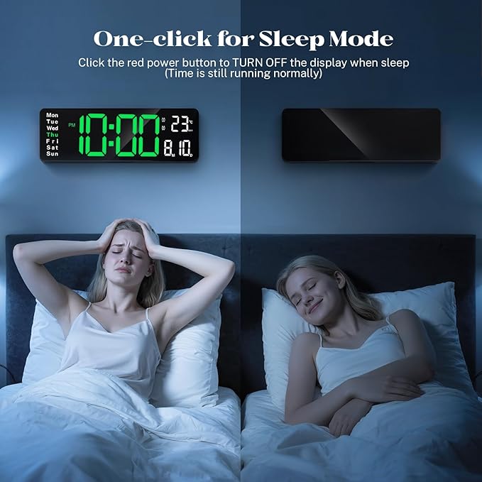 Digital Clock Large Display, Led Big Wall Electric Clocks