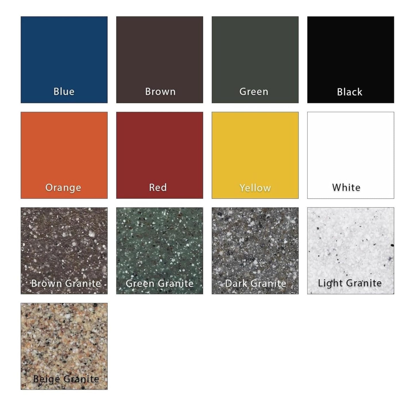 32 Gallon Square 100% Recycled Plastic Heavy Duty Outdoor Trash Can with Push Lid - Great for Schools and Businesses - Brown Granite