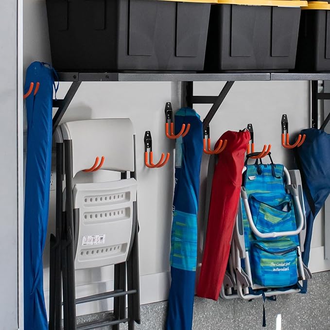 42 Pack Garage Hooks with Anti-Slip Coating Heavy Duty Wall Mount Hooks