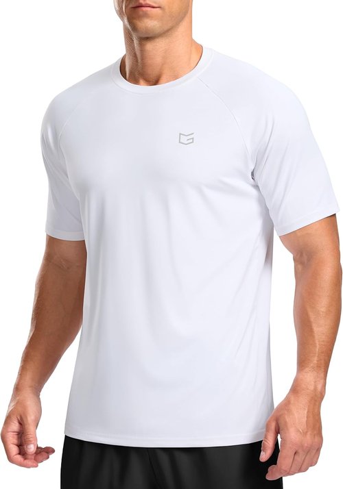 G Gradual Men's Athletic Workout T-Shirts Moisture Wicking Cooling Running Shirts Short Sleeve Performance Tee for Gym Tennis