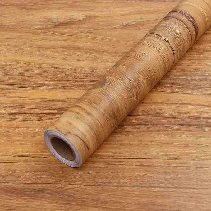 COSNIGHT 23.6" ×236" Wood Grain Wallpaper Peel and Stick Vinyl Film Self