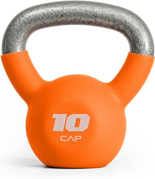 CAP Barbell Cast Iron Kettlebell - Durable Coated Design, Available in Multiple Weight Options