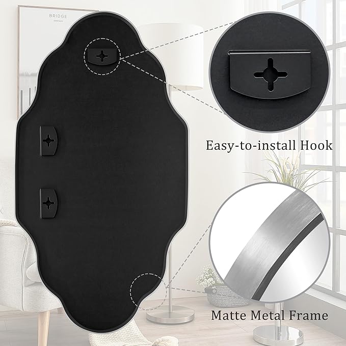 Scalloped Mirror for Bathroom
