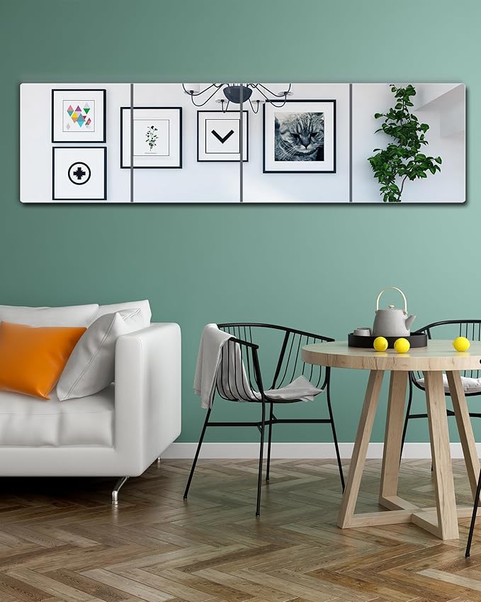 Wall Mirrors for Bedroom Door, Unbreakable Full Length Wall Mirrors Tiles