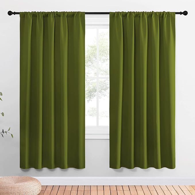 NICETOWN Christmas Window Curtains Blackout Drapes