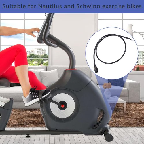 SigeIy Connector Input Cable,Compatible with Nautilus Schwinn Exercise Bikes, Replace 8001352