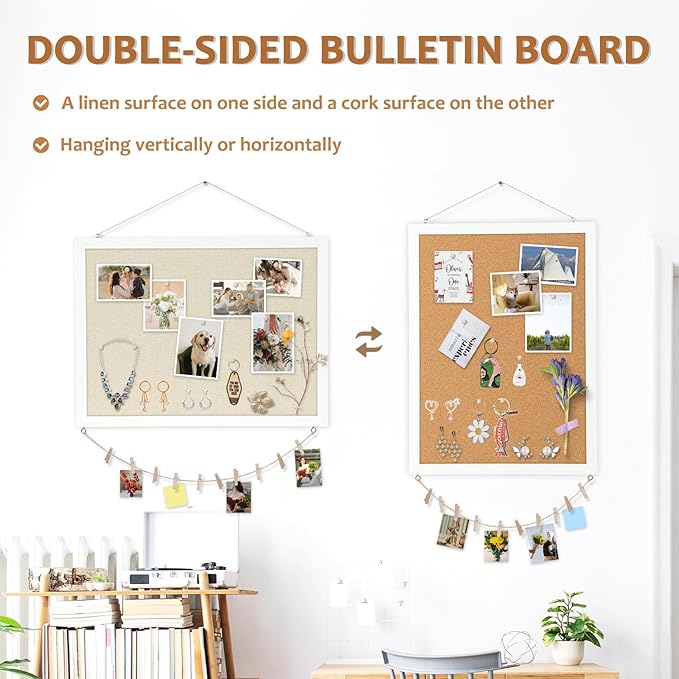 Double-Sided Large Cork Board