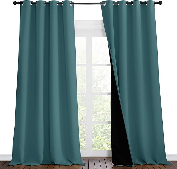NICETOWN 100% Blackout Blinds, Laundry Room Decor Window Treatment Curtains