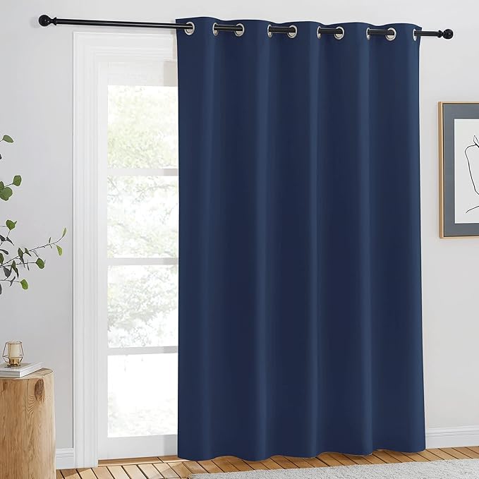 NICETOWN Blackout Navy Curtain Drape